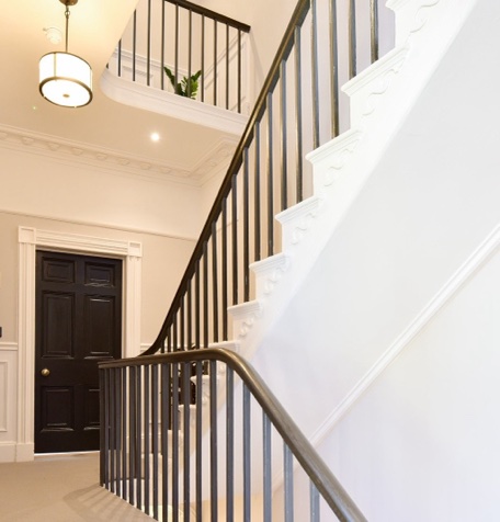 Satis Group interior — staircase